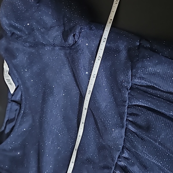 H&M Navy Blue Tulle Sparkle Formal Dress size 5 - Picture 8 of 10